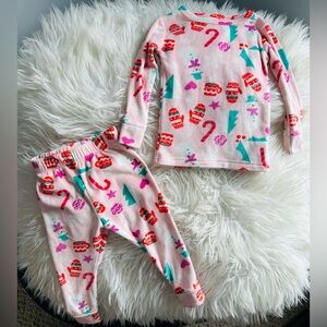 Cat & Jack Pink Holiday Pajama Set